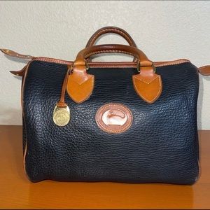 Vintage Dooney & Bourke navy/black? speedy satchel